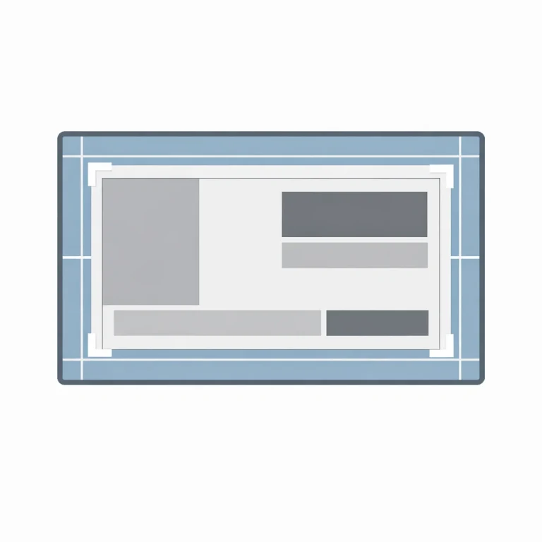 Widescreen presentation format frame