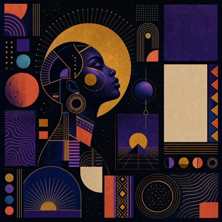 Afrofuturist Poster Creative DB reference thumbnail