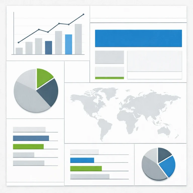 Clean Corporate style tile with crisp business grid