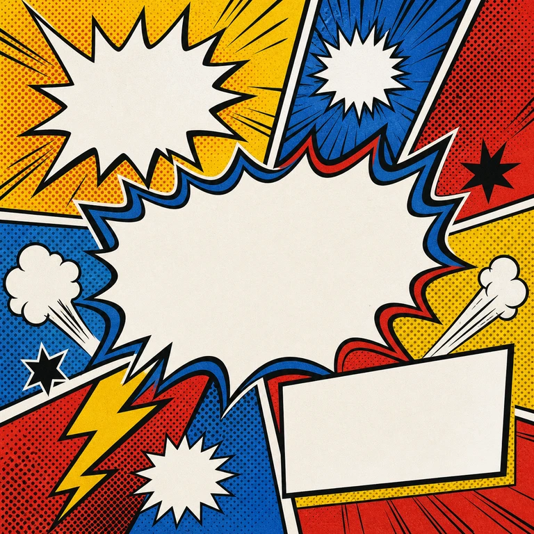 Comic Book Burst Creative DB reference thumbnail