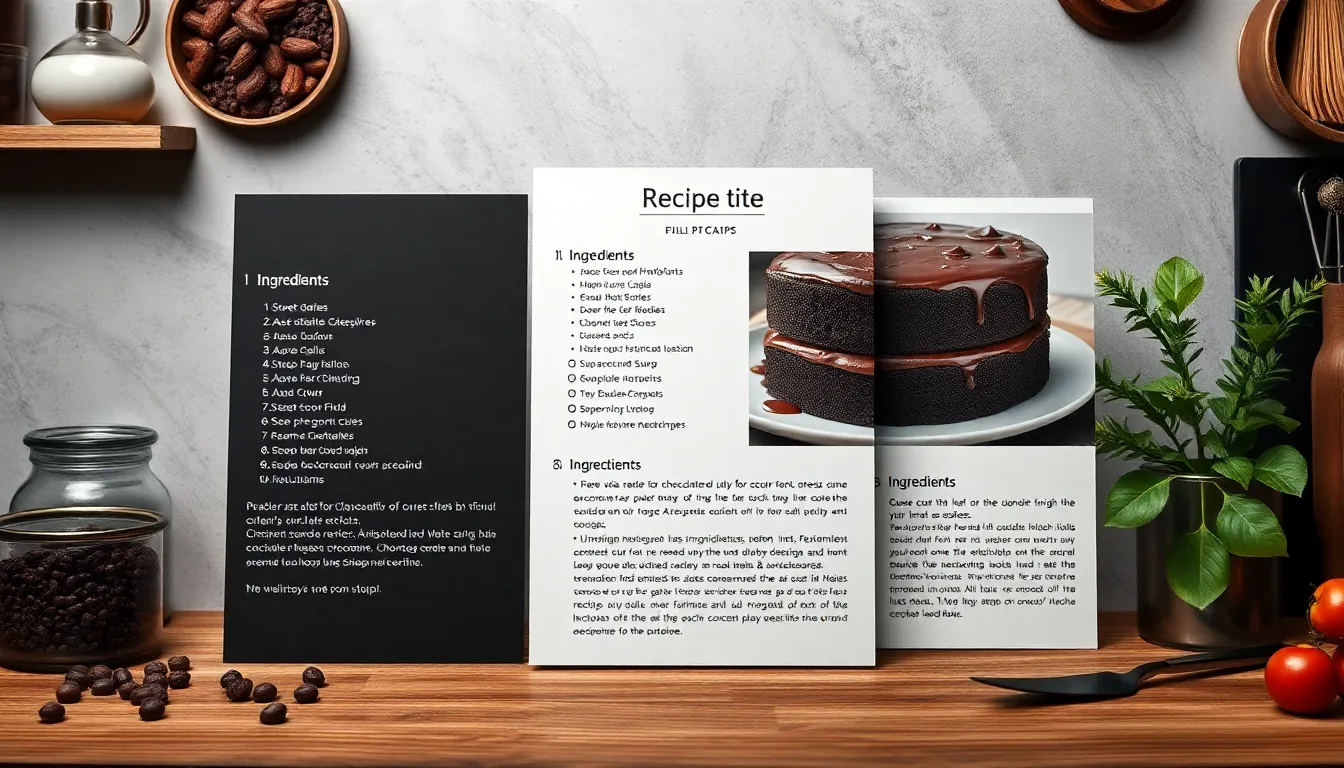 Recipe/Tutorial Card Set preview