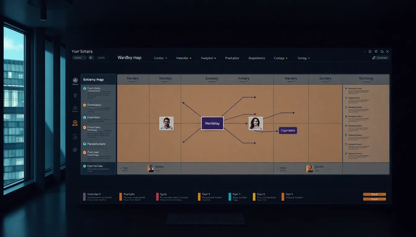 Interactive Wardley Map Generator preview