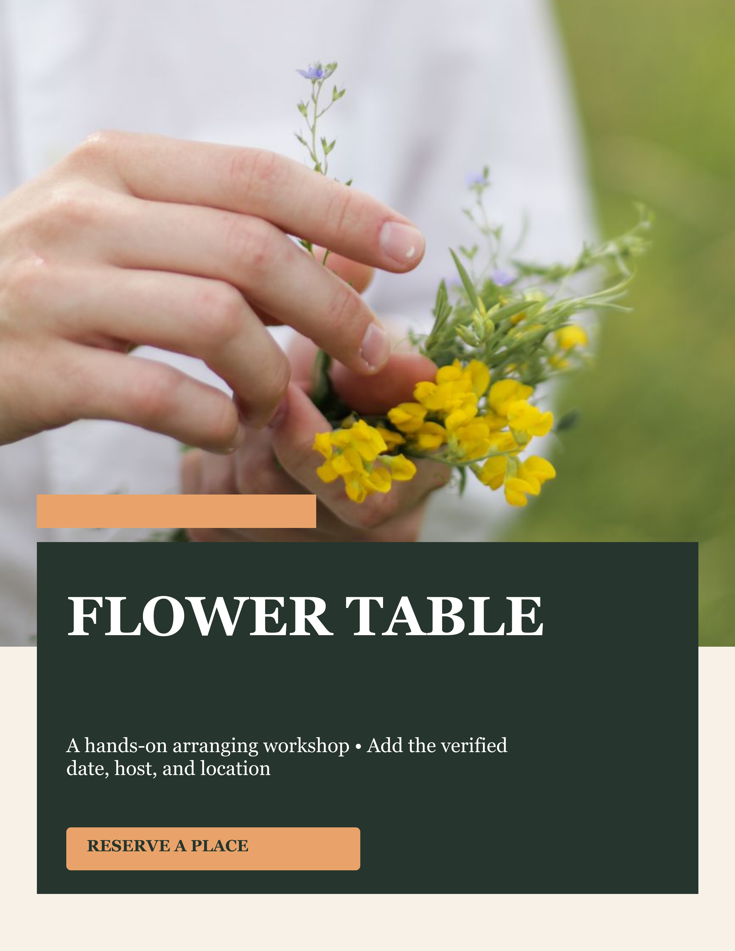 Flower Workshop Flyer
